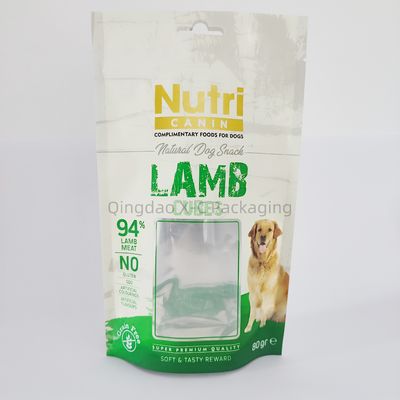 comprar Alimentos para animais de estimação Bolsas de pé com janela para embalagem fechável com fecho de fecho online manufacture