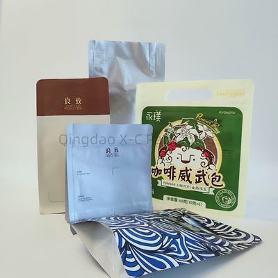 comprar Saco de vedação de 8 lados personalizável Saco de embalagem de fundo quadrado de qualidade alimentar popular online manufacture