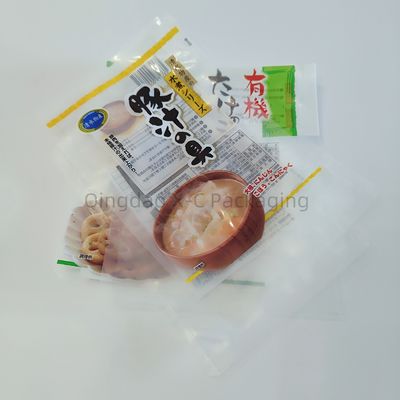 comprar Impressão personalizada Bolsa de selo de 3 lados com selo térmico de janela Saco de embalagem de lanches de plástico online manufacture