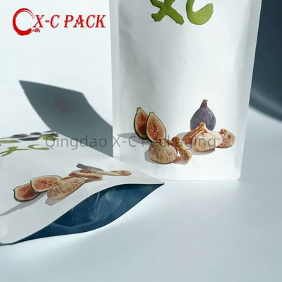 comprar Stand Up Zipper Brown Kraft Paper Re-sealable Ziplock calor sealable armazenamento de alimentos Doypack embalagem bolsas saco online manufacture