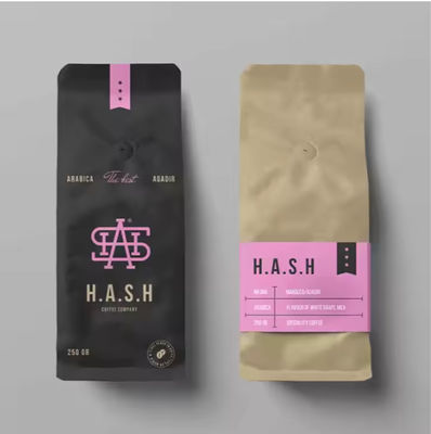 comprar Uso de alimentos de especiarias Folha de alumínio personalizada Saco de papel Kraft com alças online manufacture