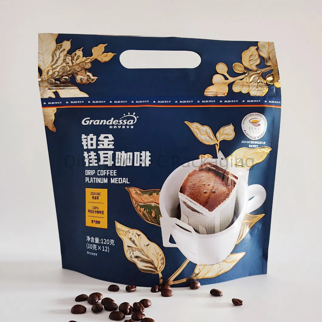 Bolsa de embalagem de café com bolsa de embalagem com válvula de plástico 2