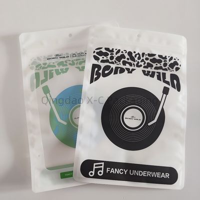 Bolsa Stand Up personalizada Reutilizável para roupa interior de tecido com fecho removível