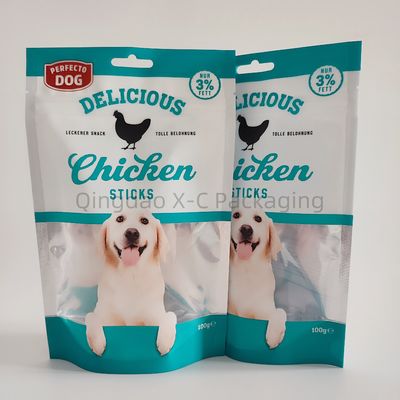 Embalagem de alimentos para animais de estimação em bolsas feitas sob medida