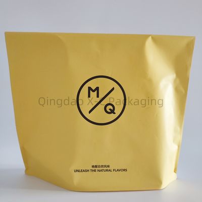 Embalagens de bolsas de papel Kraft reutilizáveis com tampa aberta para compras convenientes e fáceis
