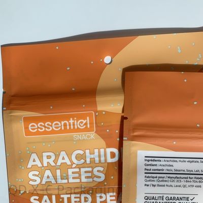 Saco de comida personalizado Embalagem de plástico de vedação de três lados Alta temperatura de cozinha Bolsa de lanches de papel de alumínio Saco de comida de gato Saco auto-sustentável de vácuo