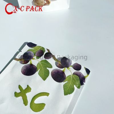 Cartão Kraft impresso sob medida Compostavel Biodegradável Saco de armazenamento de alimentos Saco de embalagem Reciclado Saco de grãos de chá de café