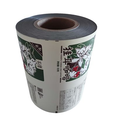 Rolo de filme de embalagem de iogurte de frutas Saco de embalagem de película de impressão de laminação com design personalizado