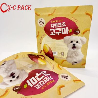 Sacos de comida para cães com fechadura de fecho de fecho para preservação de frescura