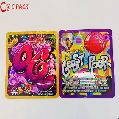 3.5g 7g 14g 28g Impressão à prova de odor Custom Box Cali Pack Cookie Packaging Gummy 1 Oz Mylar Bag