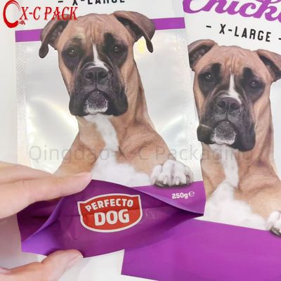 250g Saco de embalagem de alimentos para animais de estimação impresso por encomenda