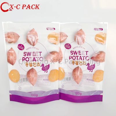 Personalizado 500PCS 1000PCS Low MOQ Zipper Lock Embalagem de alimentos Impressão digital personalizada Embalagem de bolsas